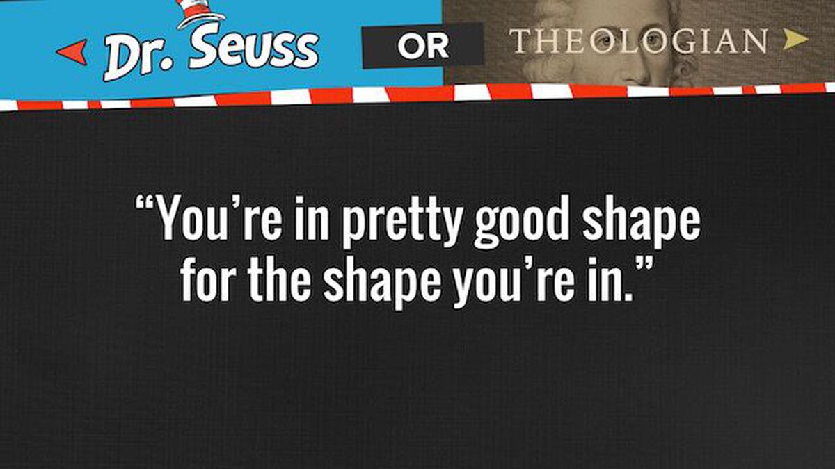 THEOLOGIAN or DR. SEUSS? Youth Group Game image number null