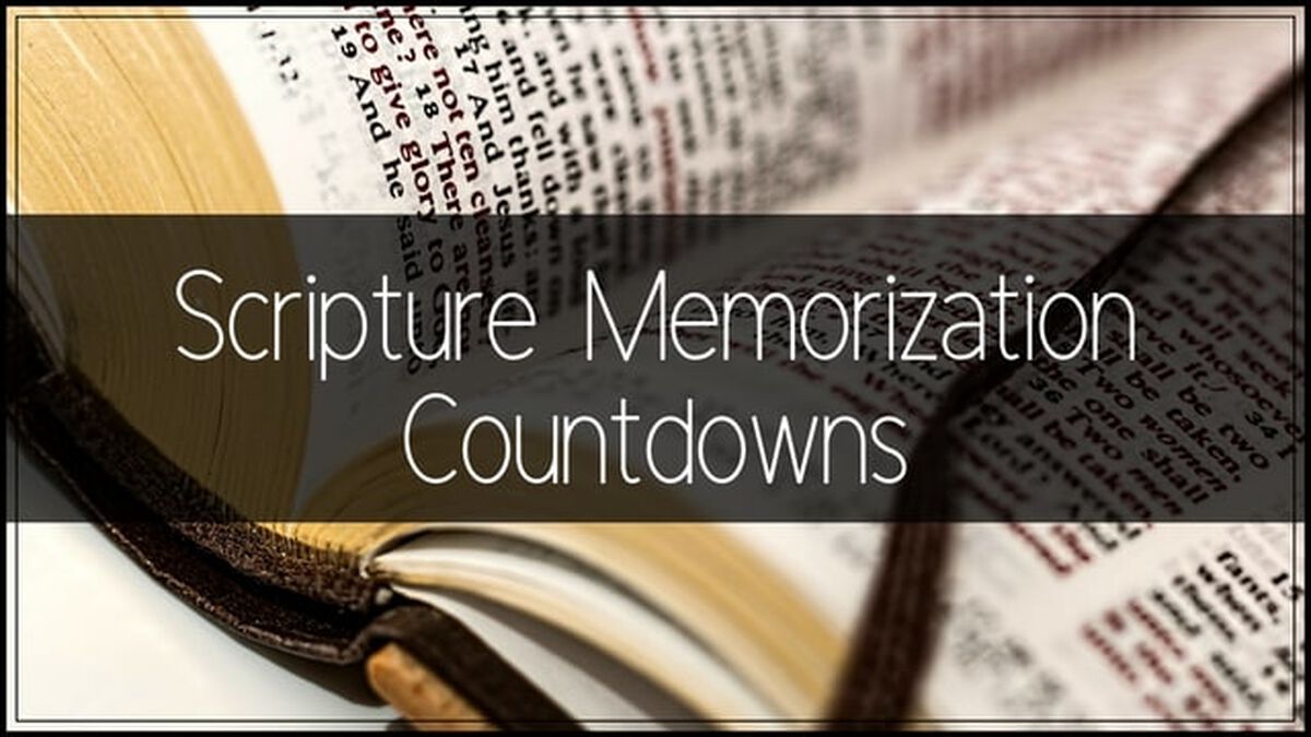 Scripture Memorization Countdowns image number null