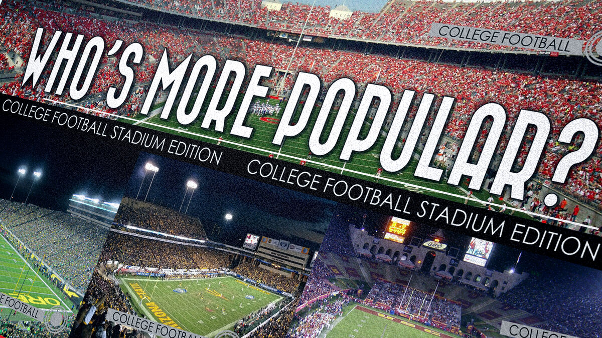 Who’s More Popular? College Football Stadium Edition image number null