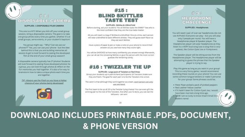 Year's Worth of Small Group Icebreakers