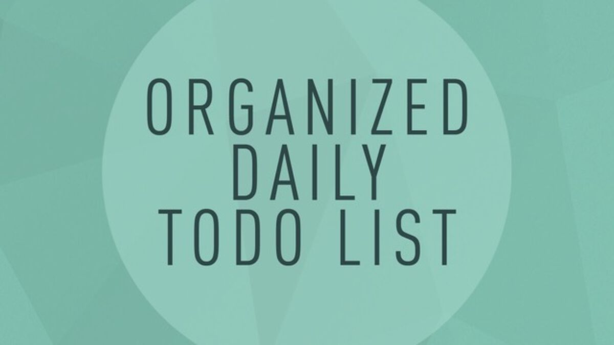 Organized Daily To-Do List image number null