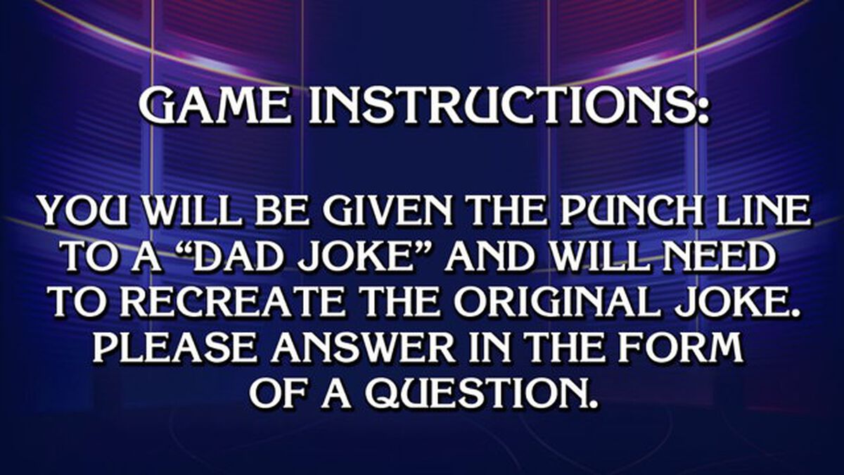 Dad Joke Jeopardy image number null