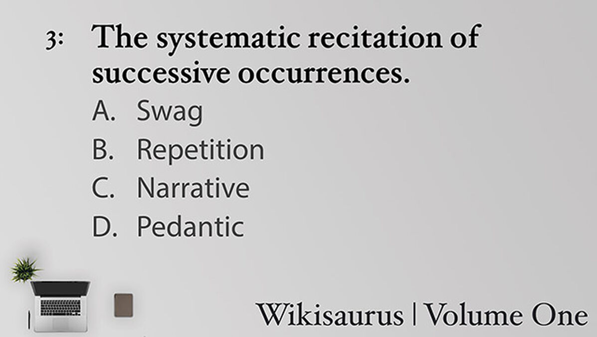 Wikisaurus, Volume One image number null