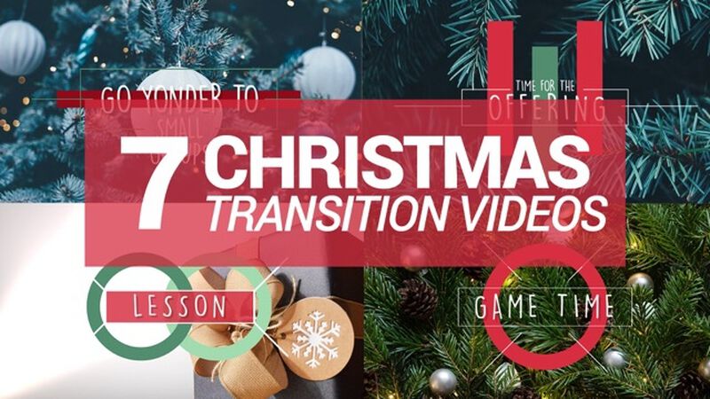 Seven Christmas Themed Transition Videos