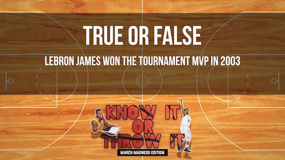 Know it or Throw it: March Madness Edition image number null