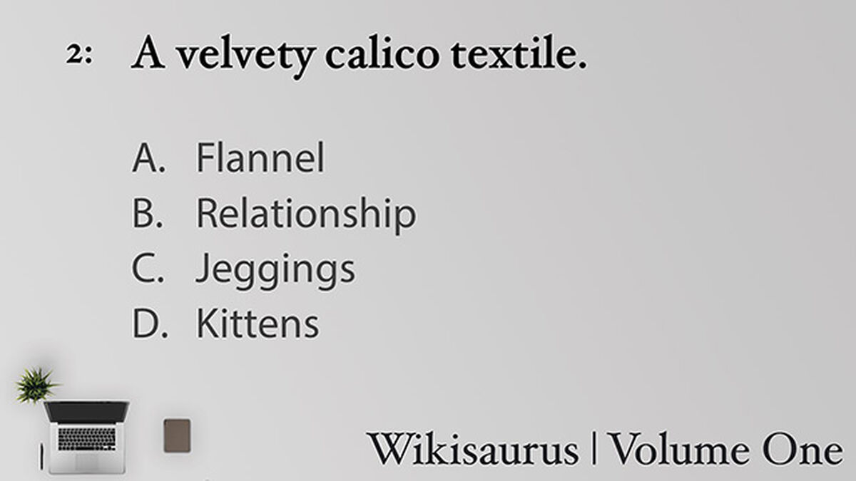 Wikisaurus, Volume One image number null