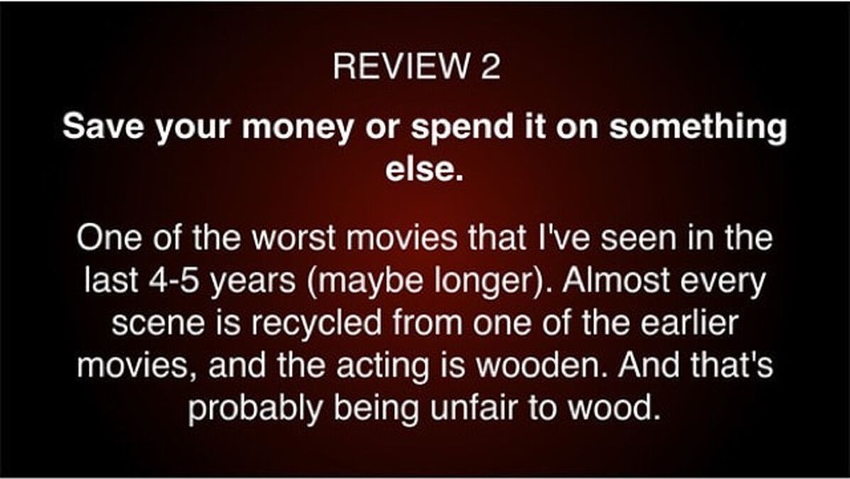 One Star Movie Reviews image number null