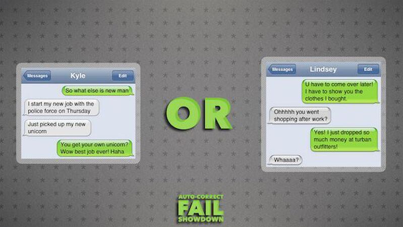 Auto-Correct Fail Showdown