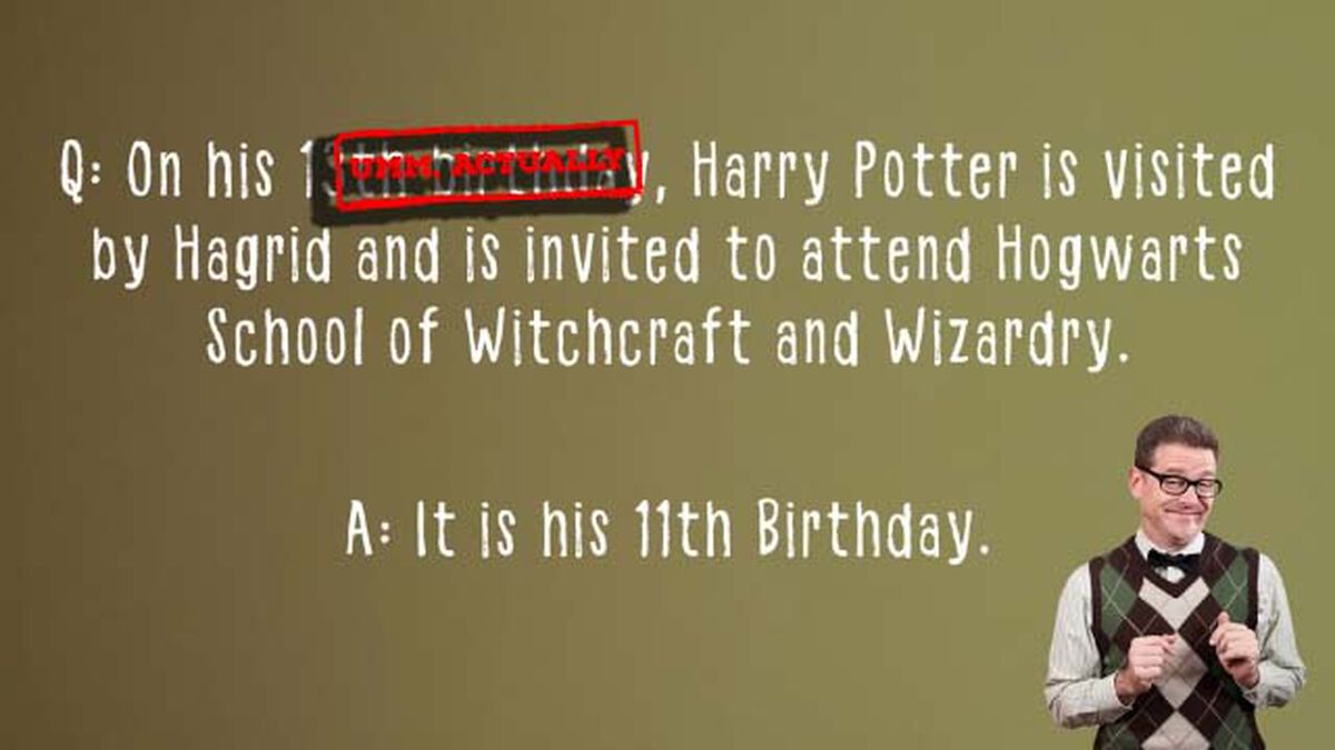Ummm...Actually Harry Potter Edition image number null