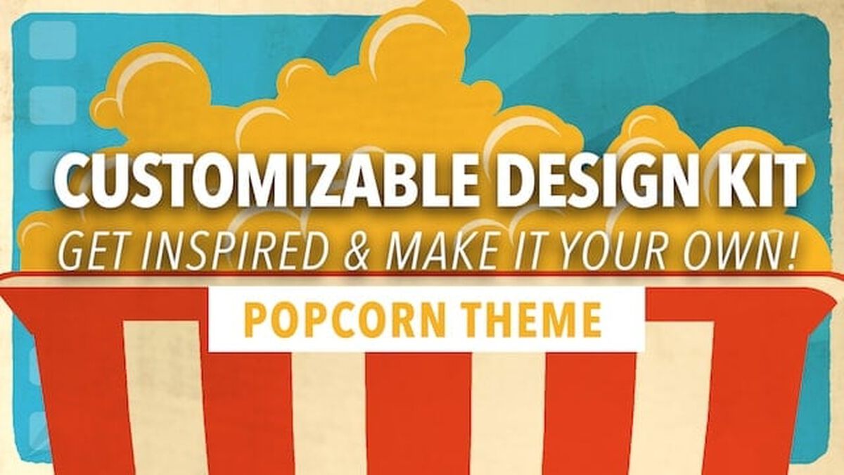 Customizable Design Kit: Popcorn Theme image number null