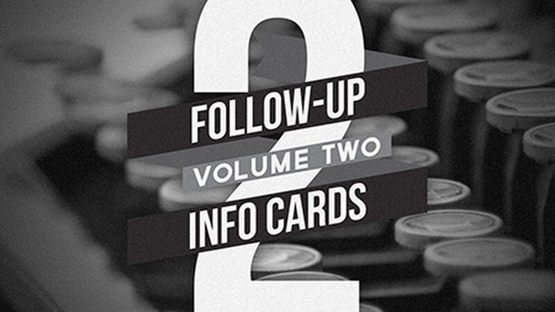 Follow Up Info Cards: Vol 2