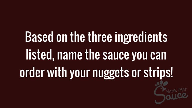 Name That Sauce