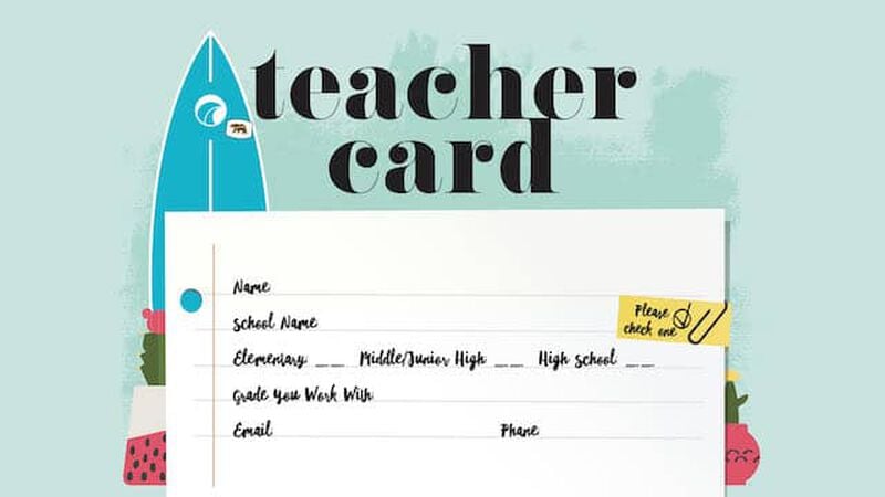 Teacher Info Card