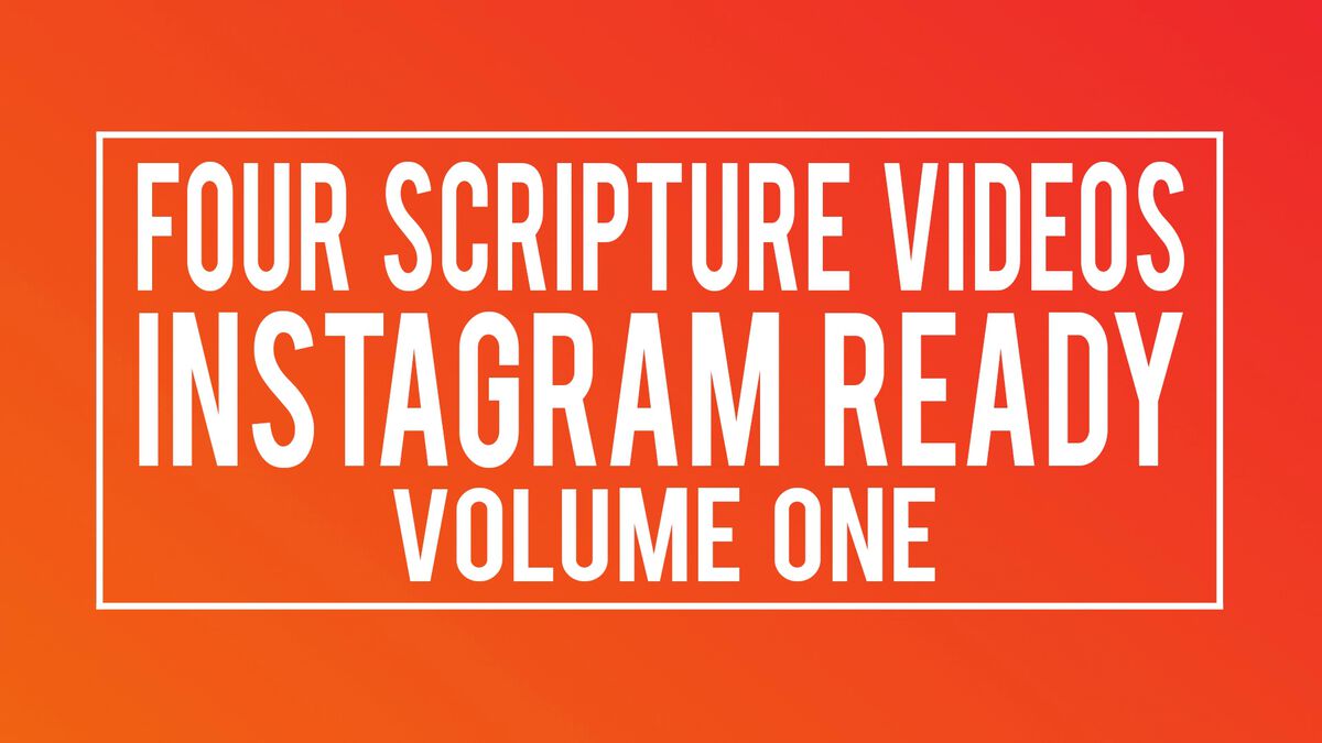 Four Scripture Videos - Instagram & Live Ready Volume 1 image number null