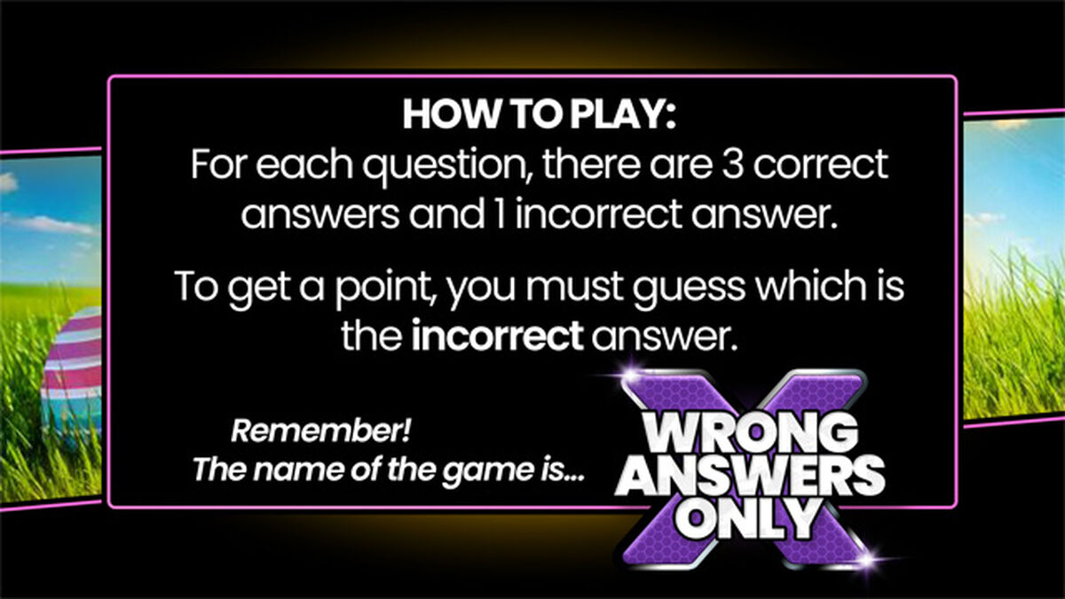 Wrong Answers Only: Easter Edition | Easter Games | Download Youth Ministry