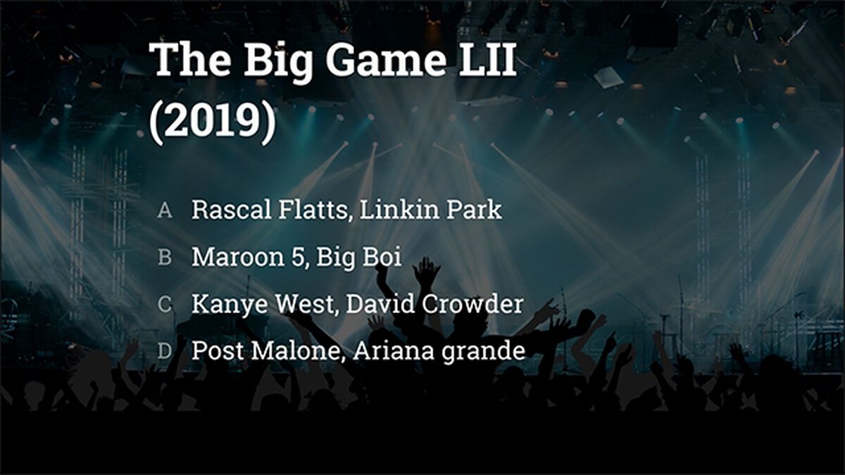 The Big Game Halftime Show Trivia Volume 2 PLUS Countdown Video image number null