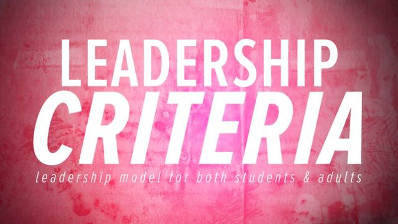 Leadership Criteria