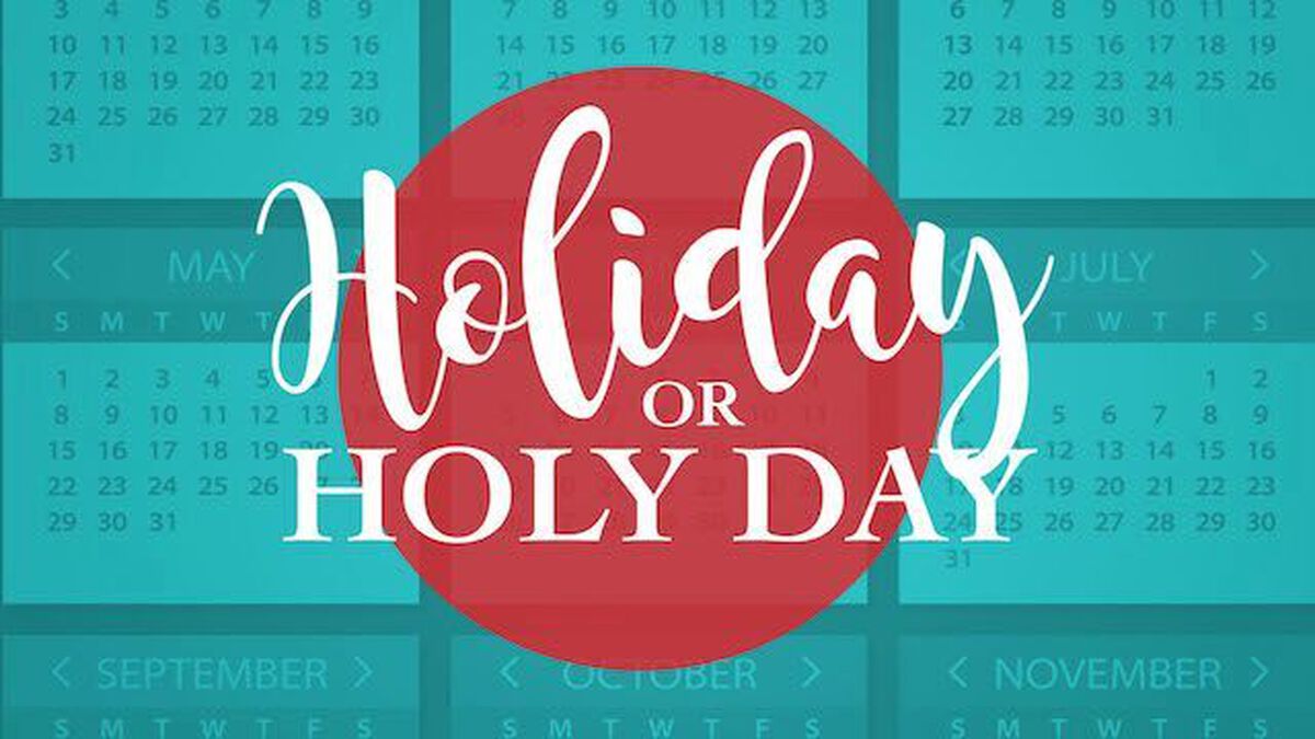 Holiday or Holy Day? image number null