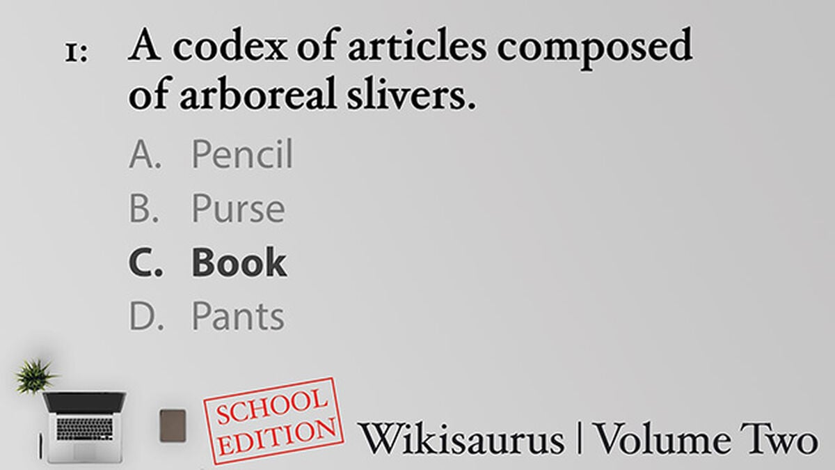 Wikisaurus, Volume Two – School Edition image number null