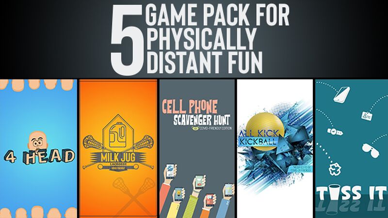 A 5-Game Pack for Physically-Distant Fun