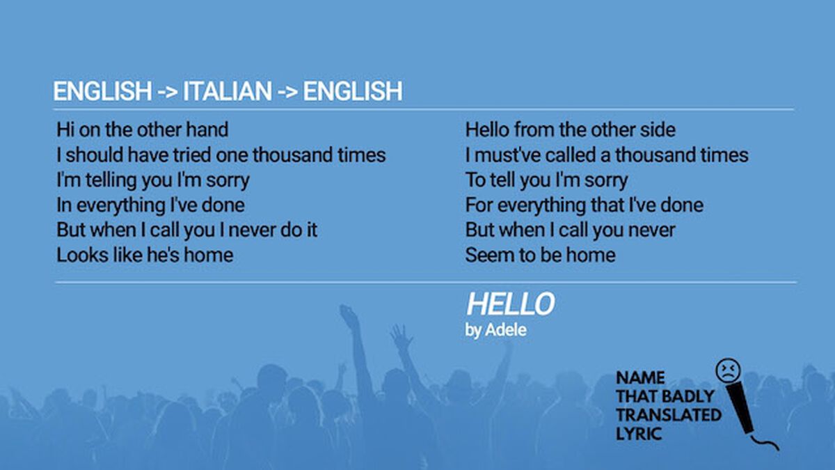 Name That Badly Translated Lyric image number null