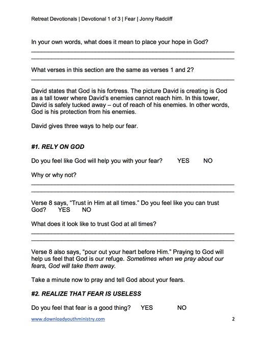 Retreat Devotionals image number null