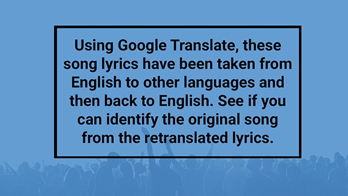 Name That Badly Translated Lyric image number null