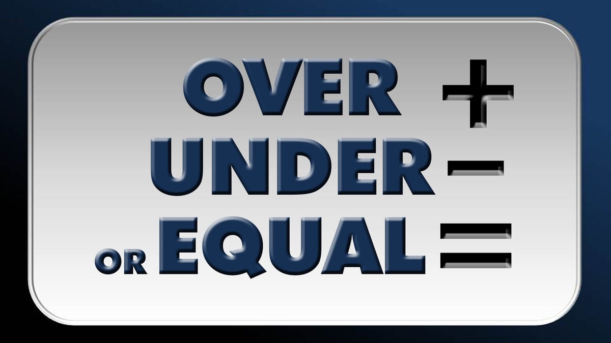 Over Under Equal image number null