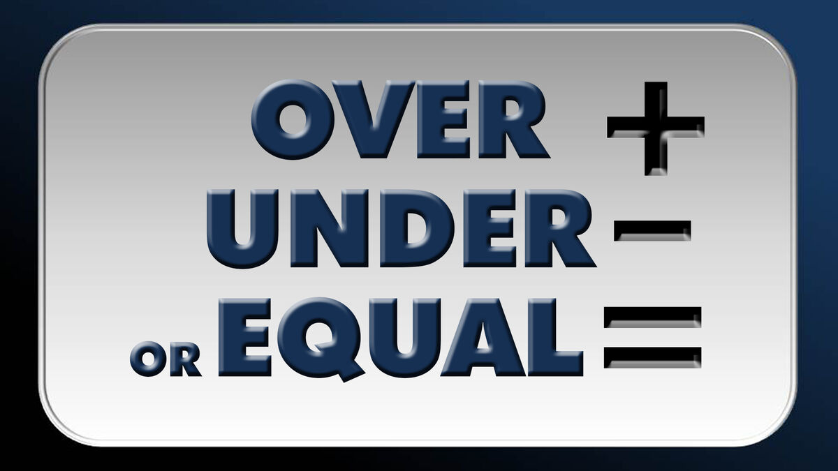 Over Under Equal image number null