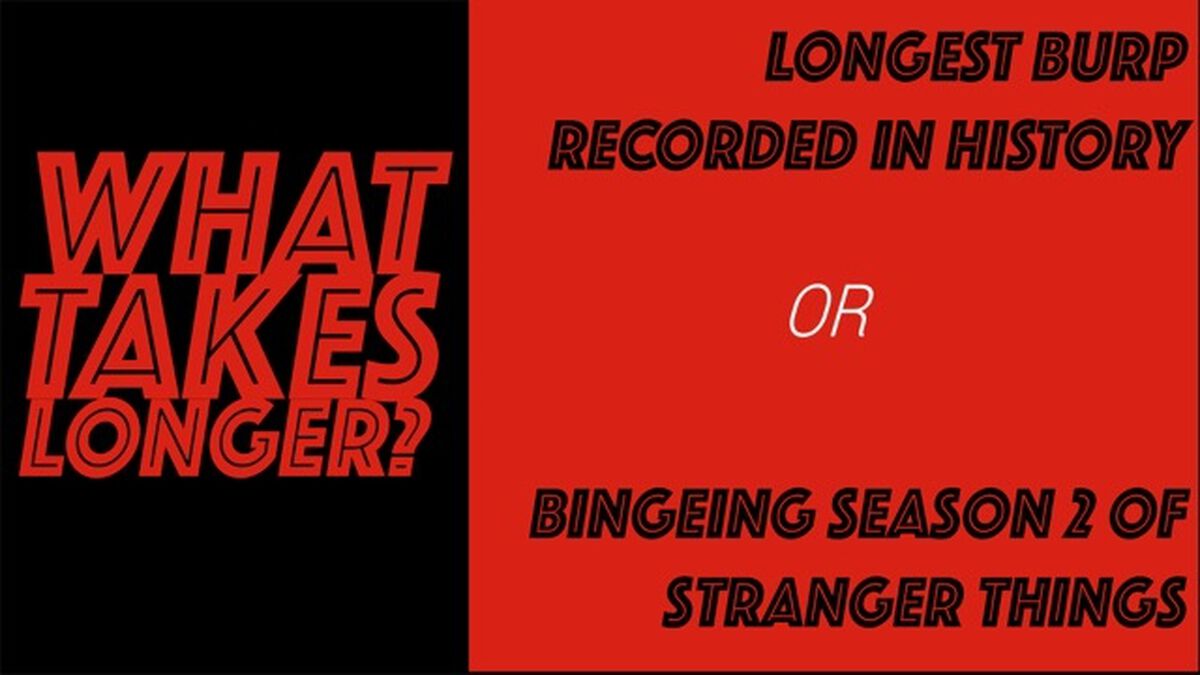 What Takes Longer? Stranger Things 2 Edition image number null