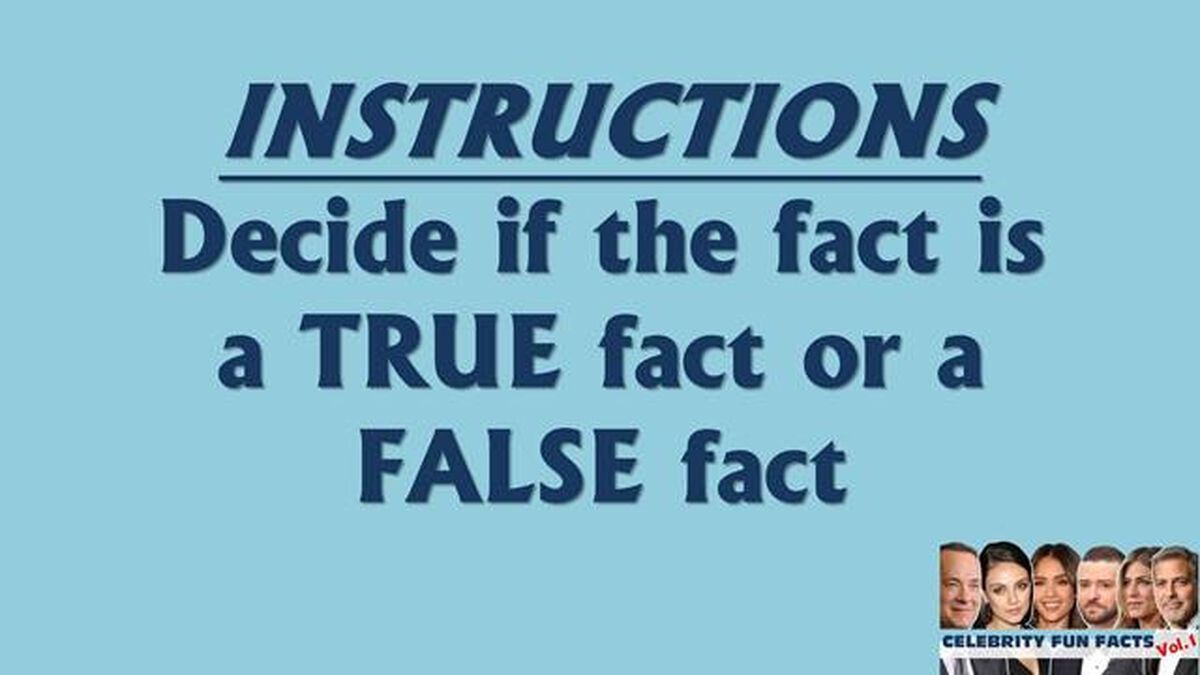 Celebrity Fun Facts  image number null