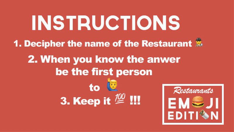 Restaurant Emojis