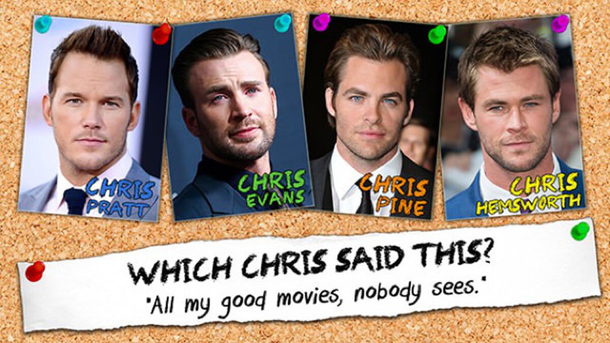 Chris, Chris, Chris, or Chris? image number null
