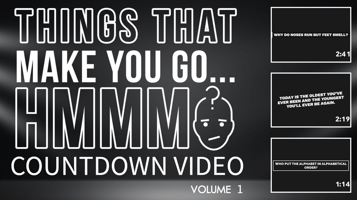 Things That Make You Go Hmmm Countdown Video | Countdowns | Download Youth  Ministry