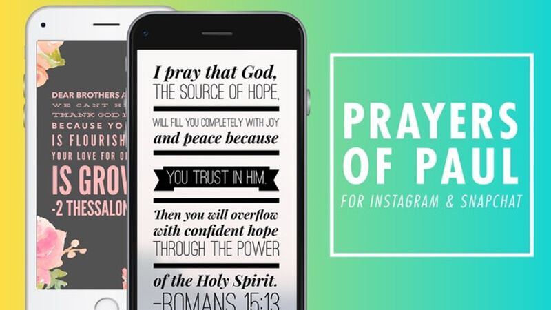 Prayers of Paul For Instagram and Snapchat