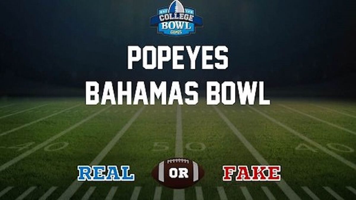 Real/Fake: College Bowl Games image number null