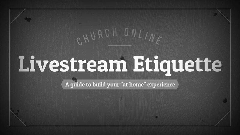 Livestream Etiquette Video & Countdown