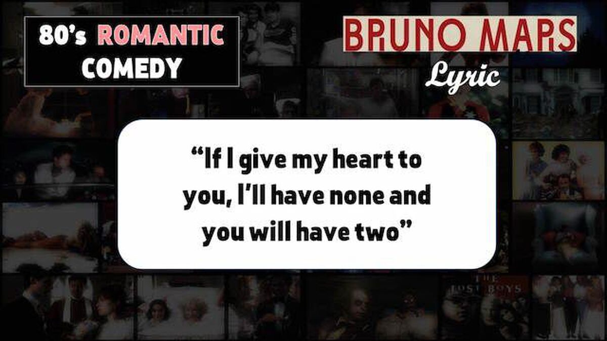 80's Romantic Comedy or Bruno Mars Lyric 2 image number null