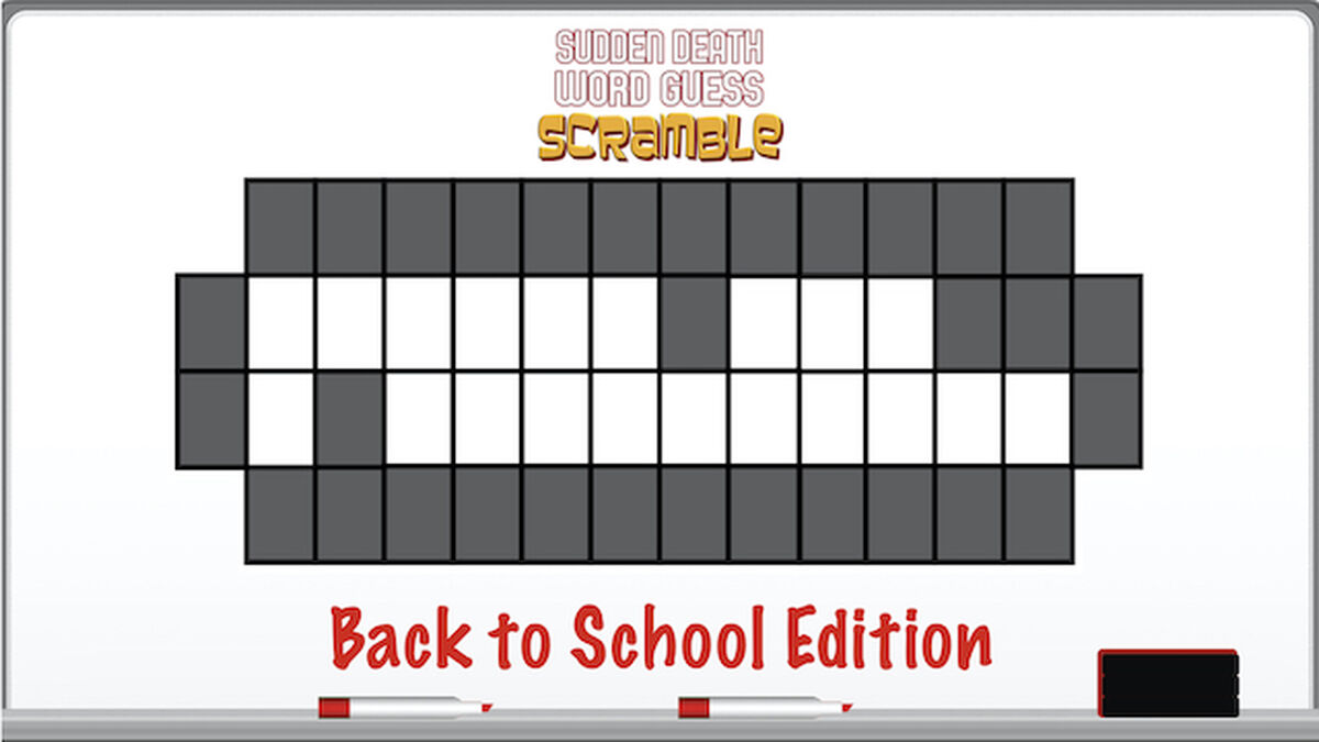 Sudden Death Word Guess Scramble Back to School Edition image number null