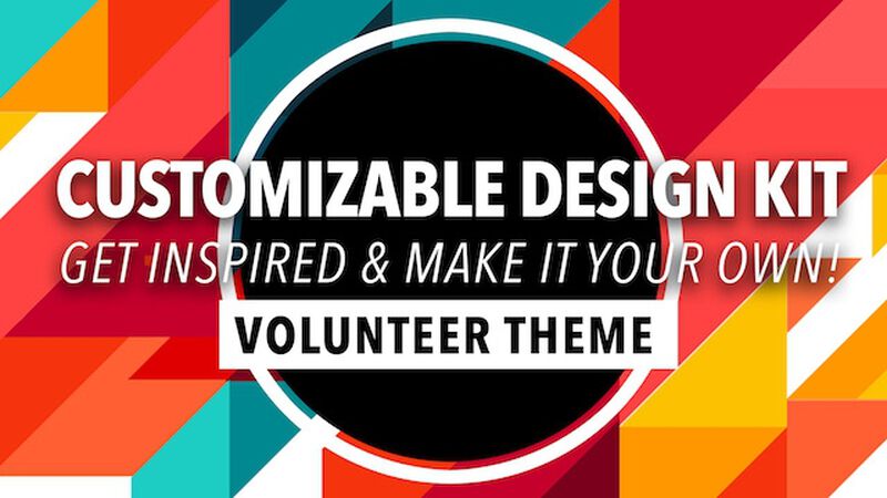 Customizable Design Kit: Volunteer Theme