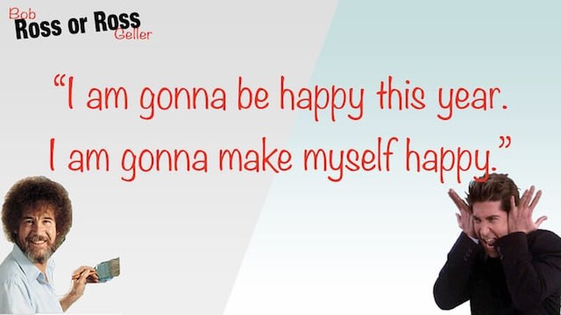 Bob Ross or Ross Geller Game