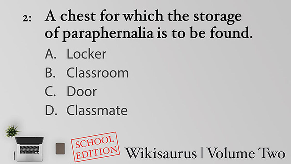 Wikisaurus, Volume Two – School Edition image number null