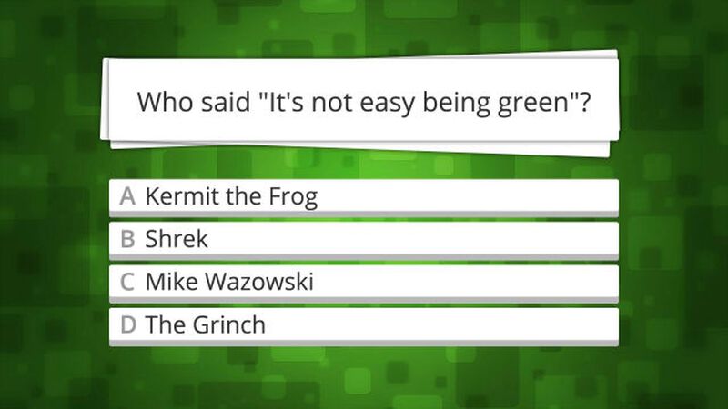 This Is A Trivia Game About Green Things
