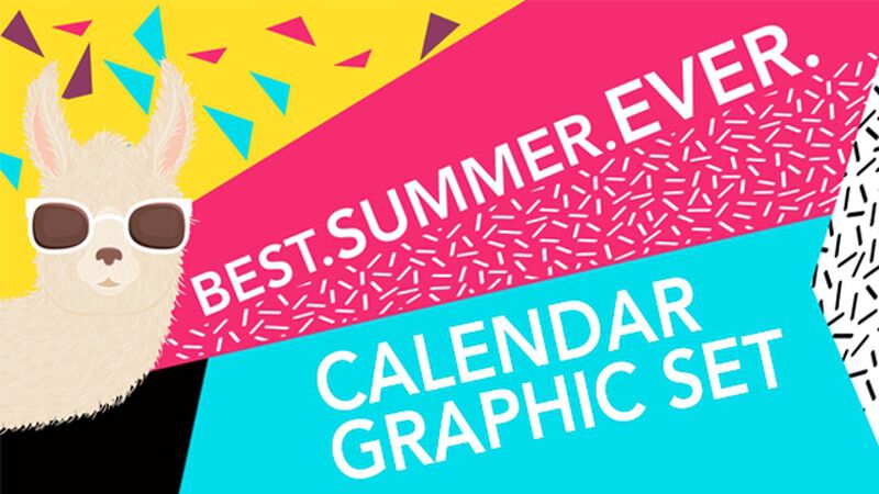 Best Summer Calendar Graphics Pack
