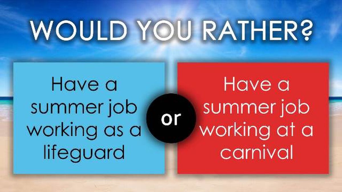 Would You Rather: Summer Break image number null