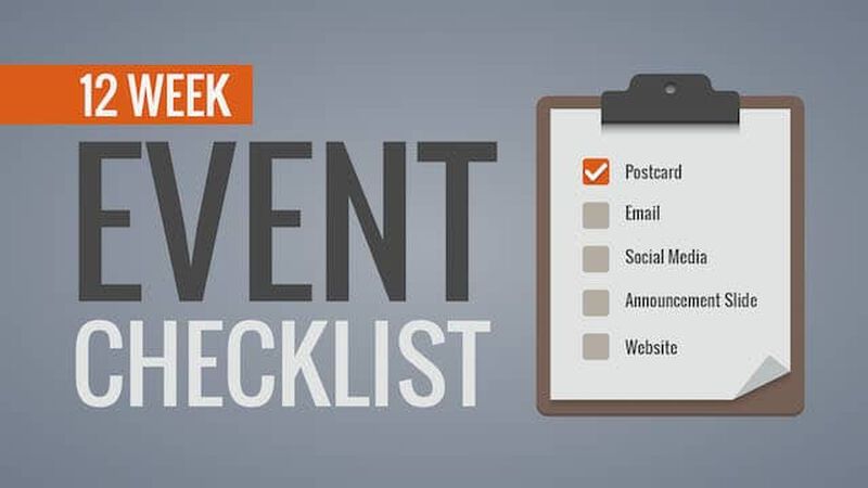 Twelve Week Event Promotional Checklist