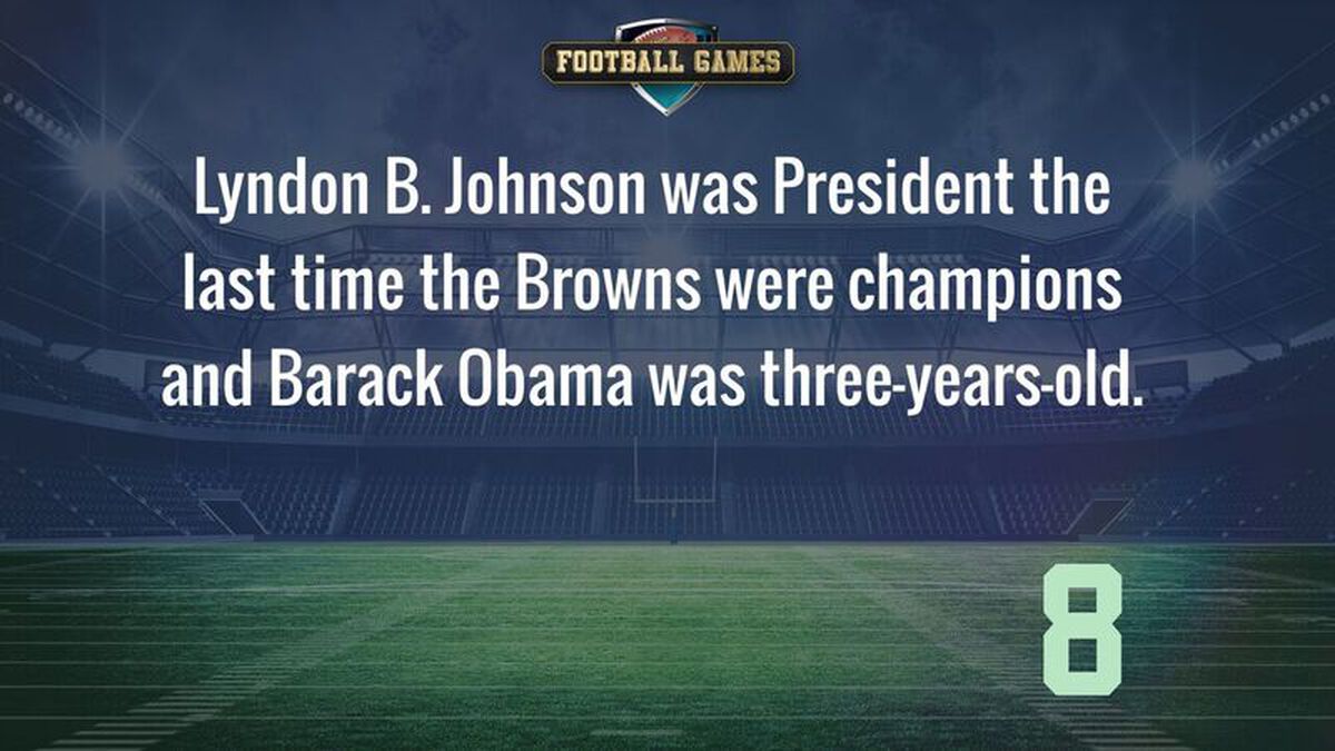 The Last Time the Cleveland Browns Won... image number null