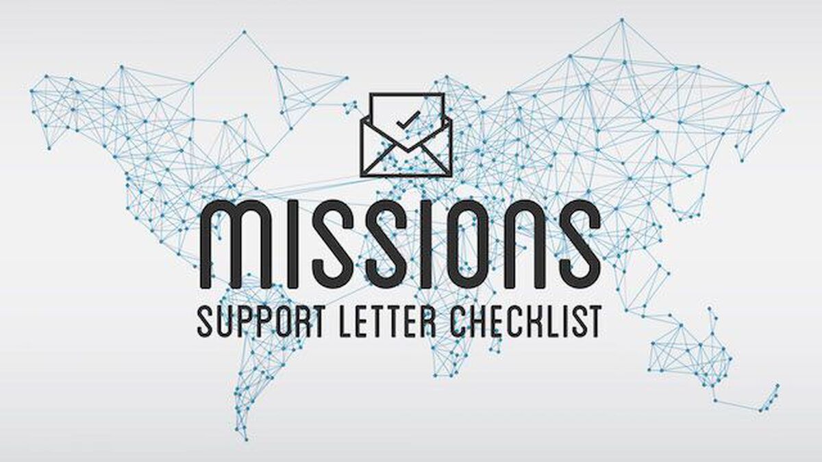 Mission Support Letter Checklist & Samples image number null