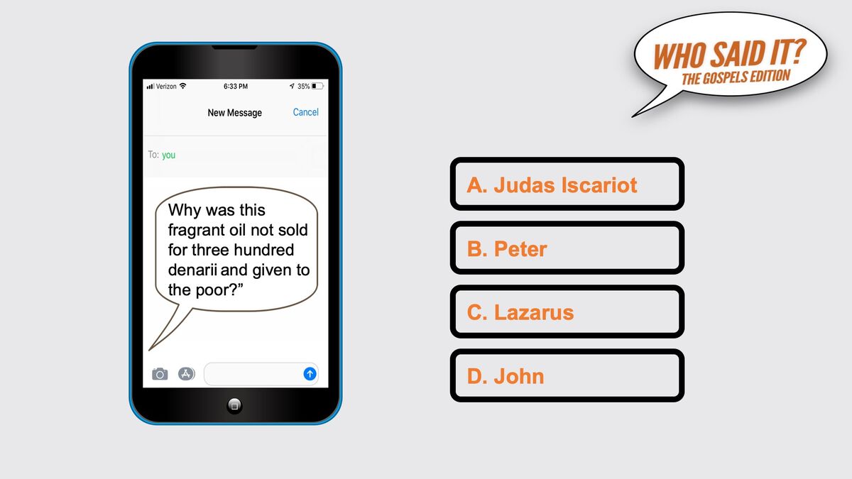 Who Said It? Gospels Edition image number null