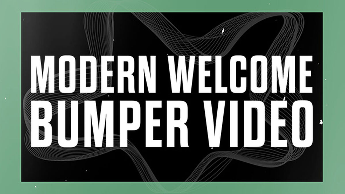 Modern Welcome Bumper Video image number null